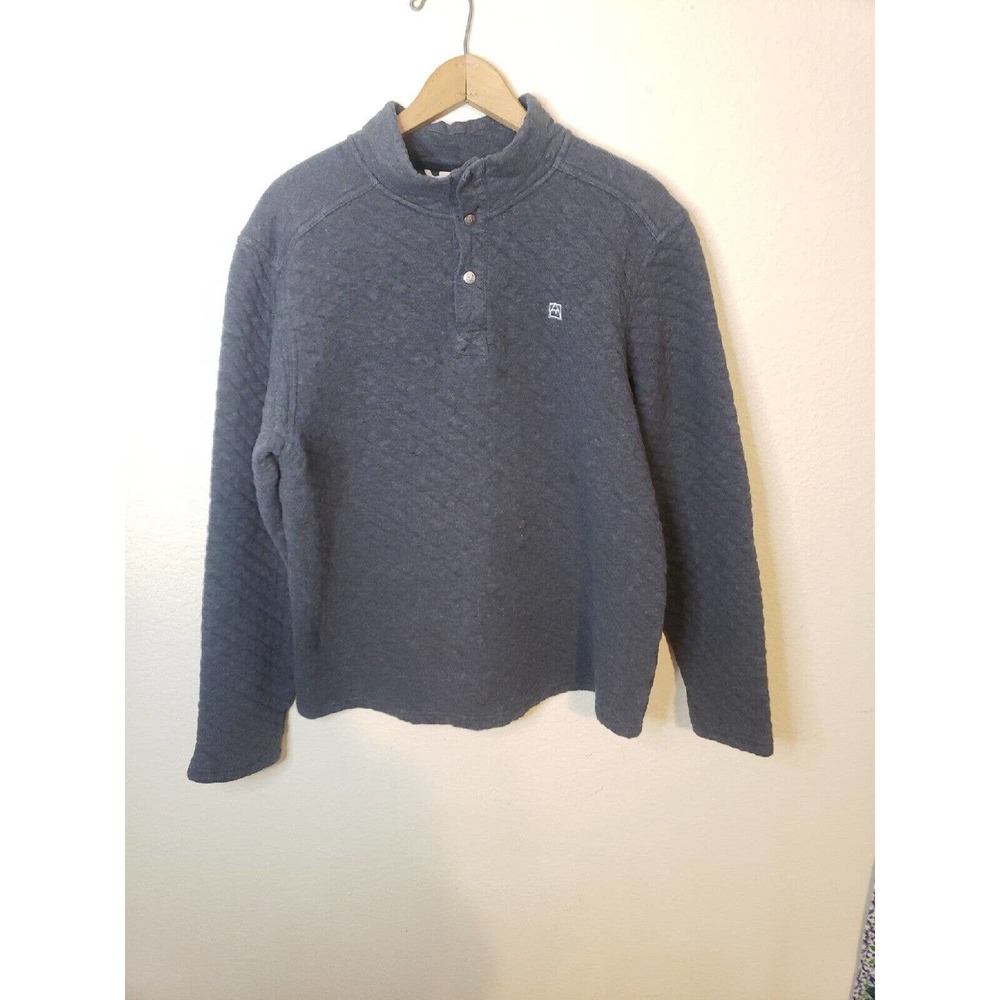 Avalanche Womens Gray Long Sleeve Outdoor Sweater Size LARGE Cotton Blend
